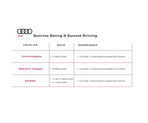 Audi Experience – Sunrise Skiing & Sunset Driving
